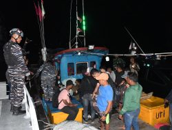 Wujud Nyata Sinergitas, Lanal Tanjung Balai Asahan Serahkan 20 Orang PMI Non Prosedural Kepada Imigrasi Kelas II B Tanjung Balai Asahan