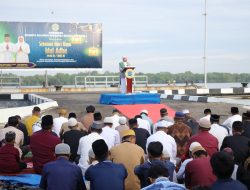 Lantamal I Laksanakan Sholat Idul Adha 1446 H dan Pemotongan Hewan Qurban