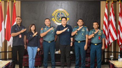 Danlantamal IX Terima Courtesy Call General Manager Garuda Indonesia