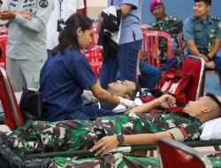 Jelang HUT Ke-72, Danlantamal IX Ambon Gelar Bhakti Kesehatan Donor Darah