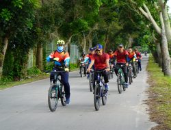 Dengan Semangat Seaman Brotherhood, Lanal Dumai Laksanakan Olahraga Bersama Dengan Prajurit KRI Banda Aceh
