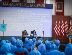 Pembina dan Ketua Korcab IX DJA III Laksanakan Tatap Muka Bersama Anggota Jalasenastri Korcab IX DJA III