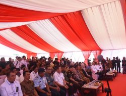 Danlanal Bintan Hadiri Lounching dan Press Conference Stockpile Bijih Bauksit di Provinsi Kepri