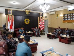 Danlantamal IX Ambon Terima Courtesy Call Danguspurla Koarmada III di Mako Lantanal IX Ambon