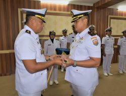 Komandan Satrol Lantamal I Pimpin Pengukuhan Jabatan Komandan KRI Torani-860