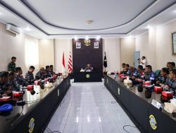 Danlantamal IX Ikuti Briefing Awal Latihan Pencarian dan Penyelamatan Korban Kecelakaan Laut TA. 2025