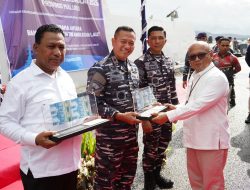 Bersinergi Dengan Bank Indonesia Provinsi Maluku, Danlantamal IX Ambon Ikuti Pelepasan Tim Ekspedisi Rupiah Berdaulaut 2025