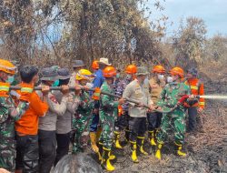 Sambut Kunjungan Pangdam I/BB, Lanal Dumai Siap Bersinergi Padamkan Kebakaran Lahan dan Hutan di Kabupaten Rokan Hilir