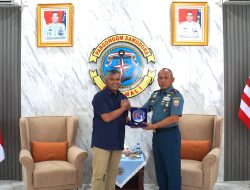 Jalin Sinergitas Instansi Maritim, Danlantamal I Terima Courtesy Call Executive General Manager PT. Pelindo Regional 1 Belawan