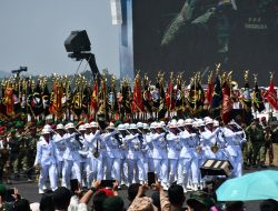 Komandan Beserta Prajurit Lanal Bandung Ikuti Pengarahan Serta Upacara Gelar Pasukan Operasional dan Kehormatan Militer di Pusdikpassus Batujajar