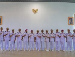 Danlanal Simeulue Hadiri Sertijab dan Pengukuhan Jabatan Di Mako Lantamal I