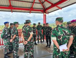 Dankodiklat TNI Tinjau Sarana Prasana dan Kesiapan Latgabma Super Garuda Shield 2025 di Puslatpurmar 9 Kabupaten Lingga