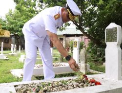 Sambut Hari Jadi Ke- 80 TNI AL, Kodaeral I Laksanakan Ziarah Rombongan Ke TMP Bukit Barisan