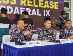 Kodaeral IX Ambon Gelar Press Conference Penangkapan KM. Berkah Jaya Dalam Upaya Penyelundupan Solar Ilegal
