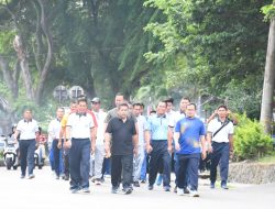 Rayakan HUT Ke-80 TNI AL, Lanal Sabang Gelar Olahraga Bersama Forkompimda