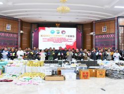 Sinergi Lawan Narkoba, Komandan Kodaeral I Hadiri Pemusnahan Barang Bukti Narkoba di Mapolda Sumatera Utara