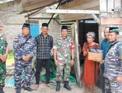 Aksi Kegiatan Sosial Pos TNI AL Midai Untuk Warga di Pulau Midai