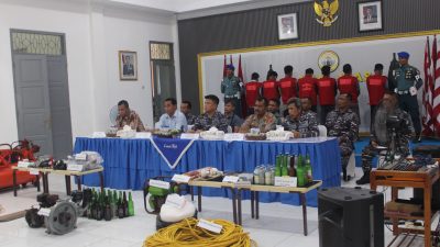 Lanal Nias Berhasil Tangkap Kapal Illegal Fishing Yang Menggunakan Bahan Peledak