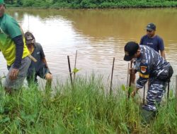 Lanal Bandung bersama Dinas Kelautan dan Perikanan Provinsi Jawa Barat Laksanakan Penanaman Mangrove di Wilayah Pesisir Pantai Selatan Jawa Barat