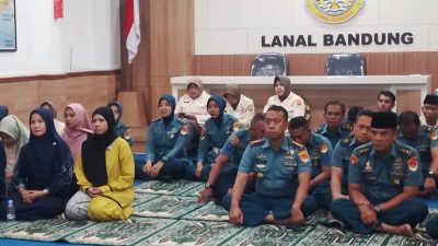 Jelang HUT Armada RI Ke-80 Tahun 2025, Prajurit Lanal Bandung Gelar Doa Bersama