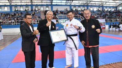 Cari Bibit Atlet Karate, Lanal Banjarmasin Gelar Kejuaraan Karate Lemkari Kalsel II