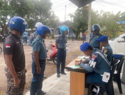 Pomal Lanal Bintan Gelar Operasi Penegakkan Ketertiban Secara Tegas dan Humanis